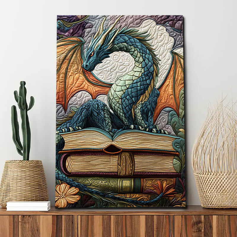 Twilight Guardian Dragon - D386 - Gallery Wrapped Canvas Prints