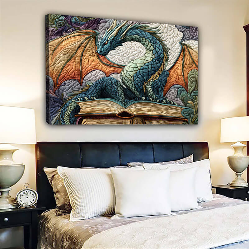 Twilight Guardian Dragon - D386 - Gallery Wrapped Canvas Prints