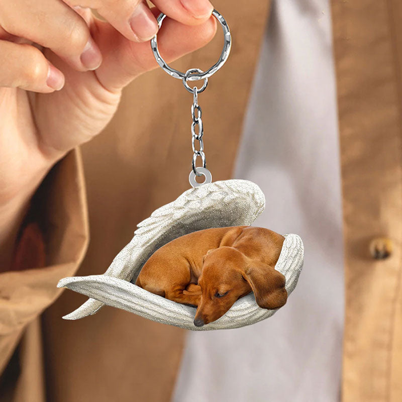 Sleeping Angel Acrylic Keychain Dachshund SA012-Jolura