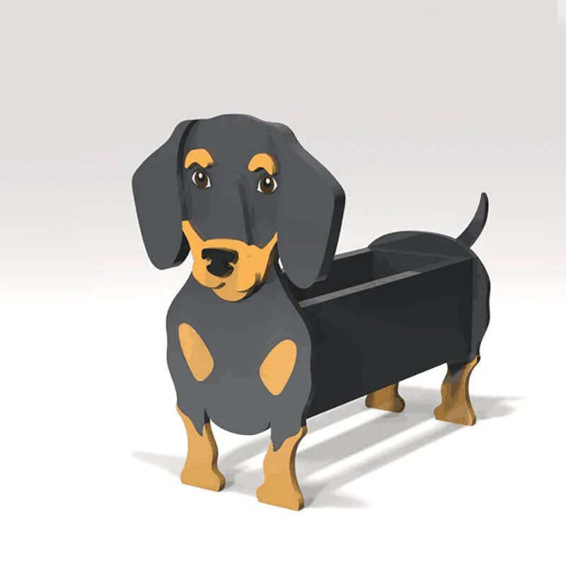 Dachshund Planter AP059-Jolura