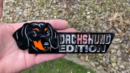 Dachshund Car Badge Laser Cutting Car Emblem CE030-Jolura