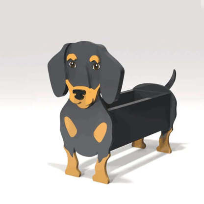 Dachshund Planter AP059-Jolura