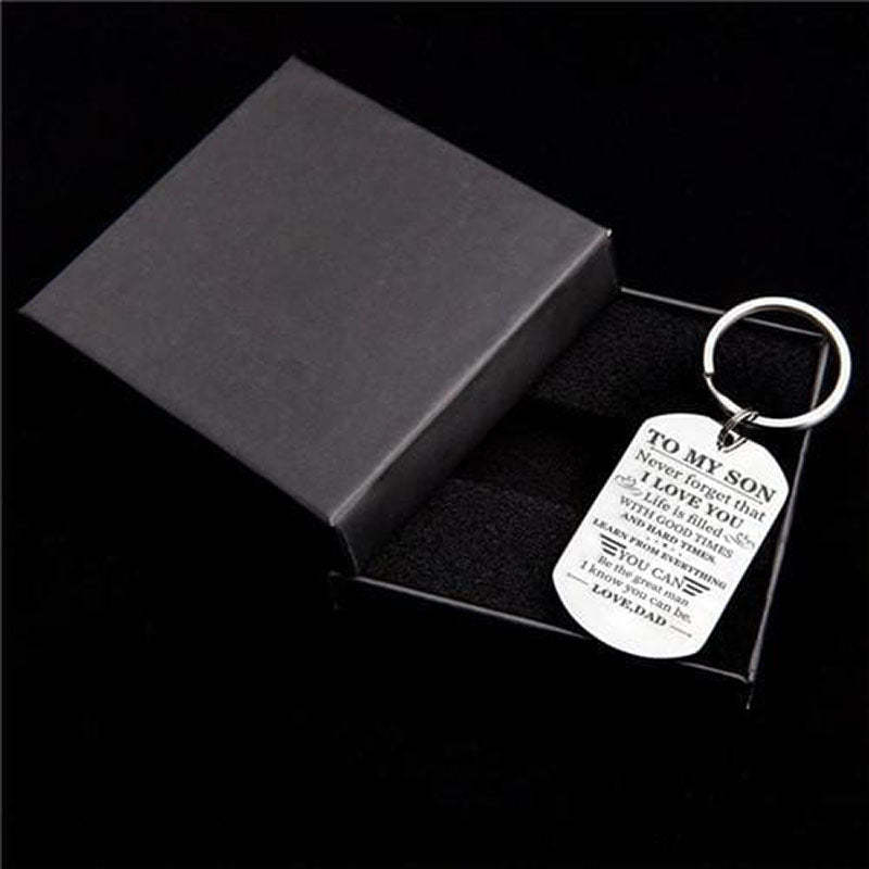 Dad To Son - Be The Great Man - Inspirational Keychain-Jolura