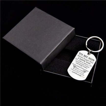 Dad To Son - Be The Great Man - Inspirational Keychain-Jolura
