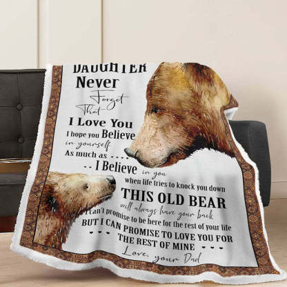 To My Daughter - From Dad - A934 - Premium Blanket-Jolura