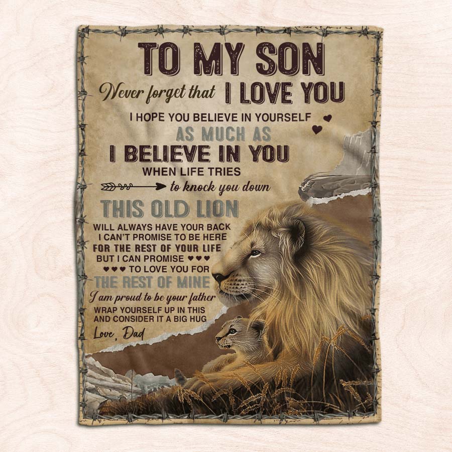I Believe In You - A933 - Lion Premium Blanket-Jolura