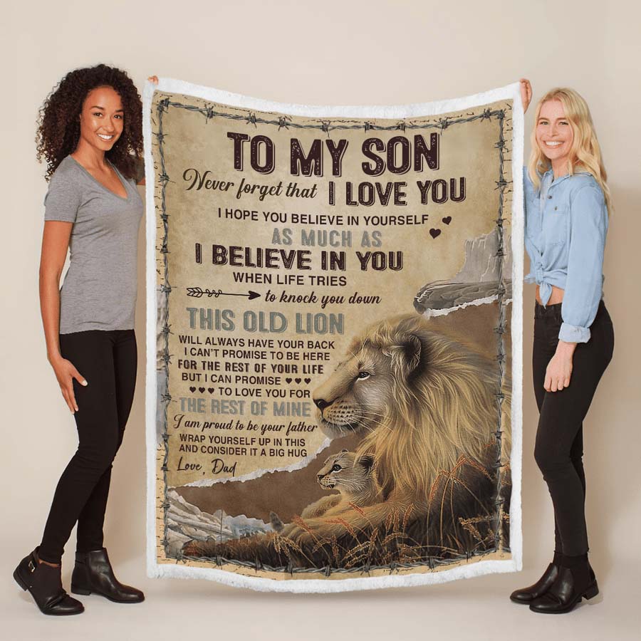 To My Son - From Dad - A933 - Premium Blanket-Jolura