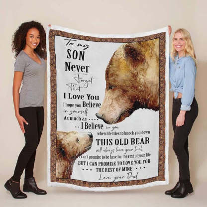 To My Son - From Dad - A934 - Premium Blanket-Jolura