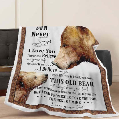 To My Son - From Dad - A934 - Premium Blanket-Jolura