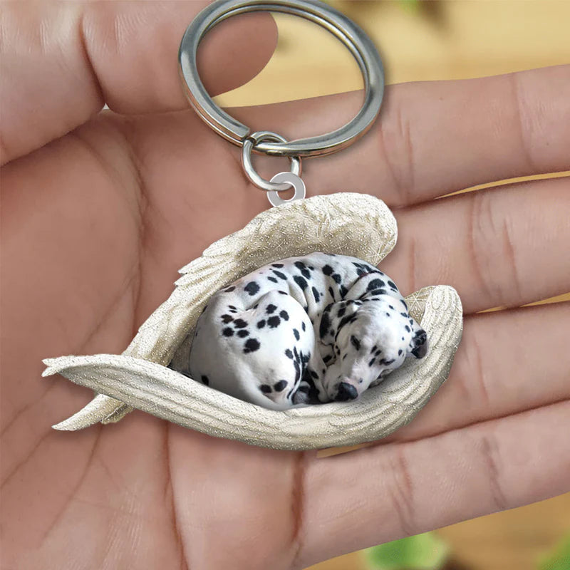 Sleeping Angel Acrylic Keychain Dalmatian SA053-Jolura