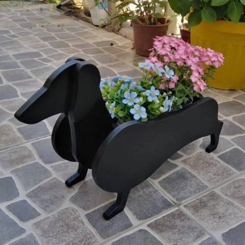 Daschund Planter AP029-Jolura