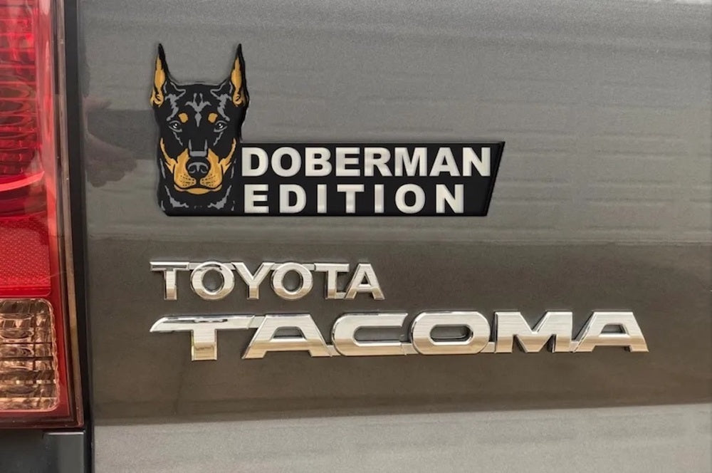 Doberman Car Badge Laser Cutting Car Emblem CE031-Jolura