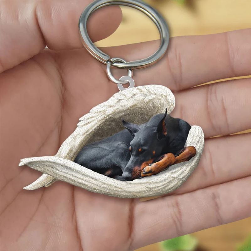 Sleeping Angel Acrylic Keychain Doberman SA020-Jolura