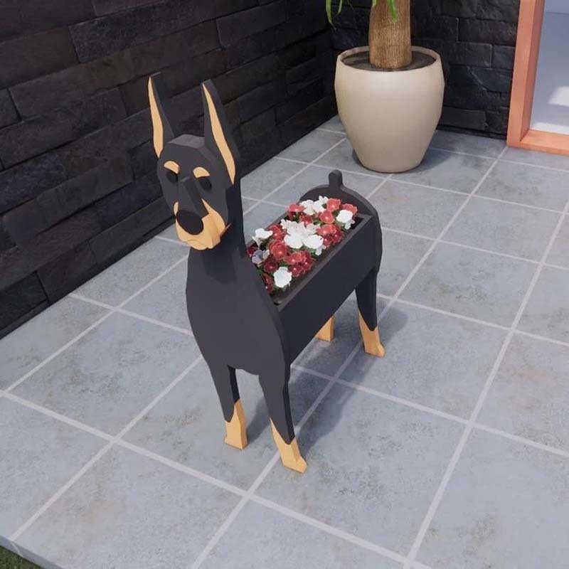 Doberman Planter AP030-Jolura