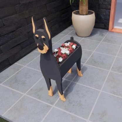 Doberman Planter AP030-Jolura