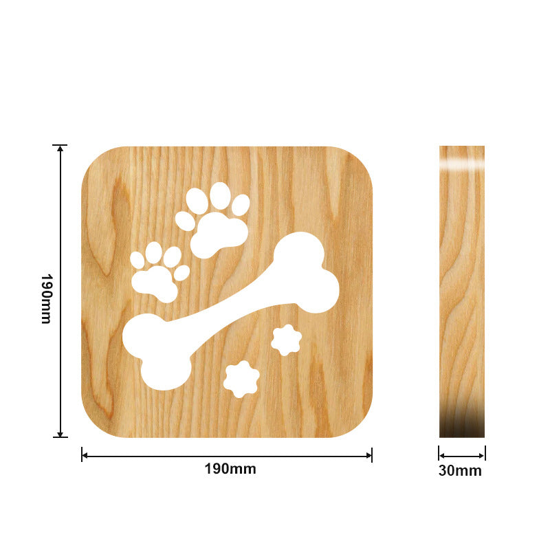 Dog Bone Wooden Decorative Light-Jolura