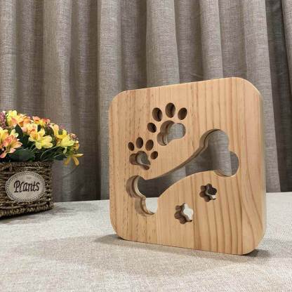Dog Bone Wooden Decorative Light-Jolura