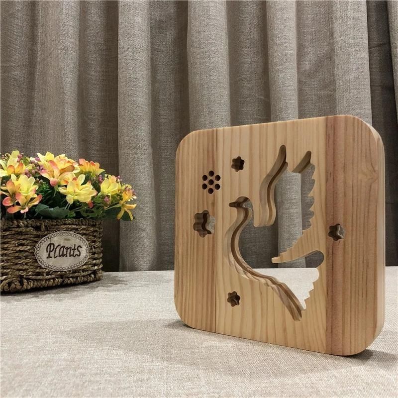 Dove Wooden Decorative Light-Jolura