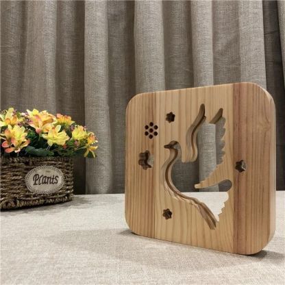 Dove Wooden Decorative Light-Jolura