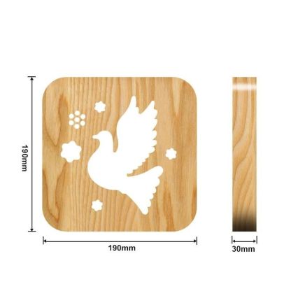 Dove Wooden Decorative Light-Jolura