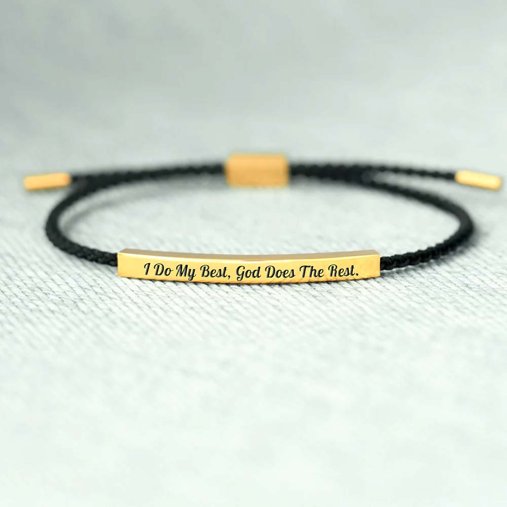 I Do My Best God Does The Rest Tube Bracelet-Jolura