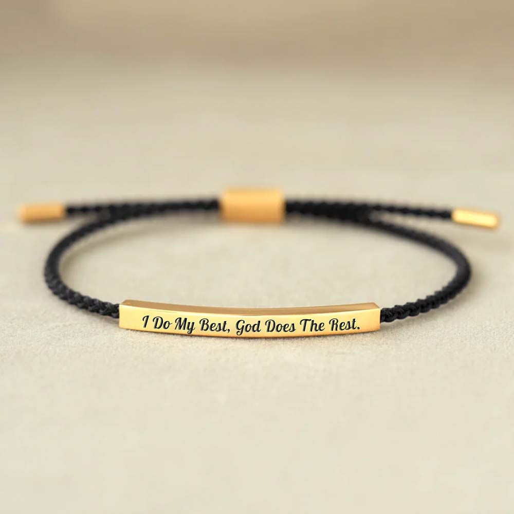 I Do My Best God Does The Rest Tube Bracelet-Jolura