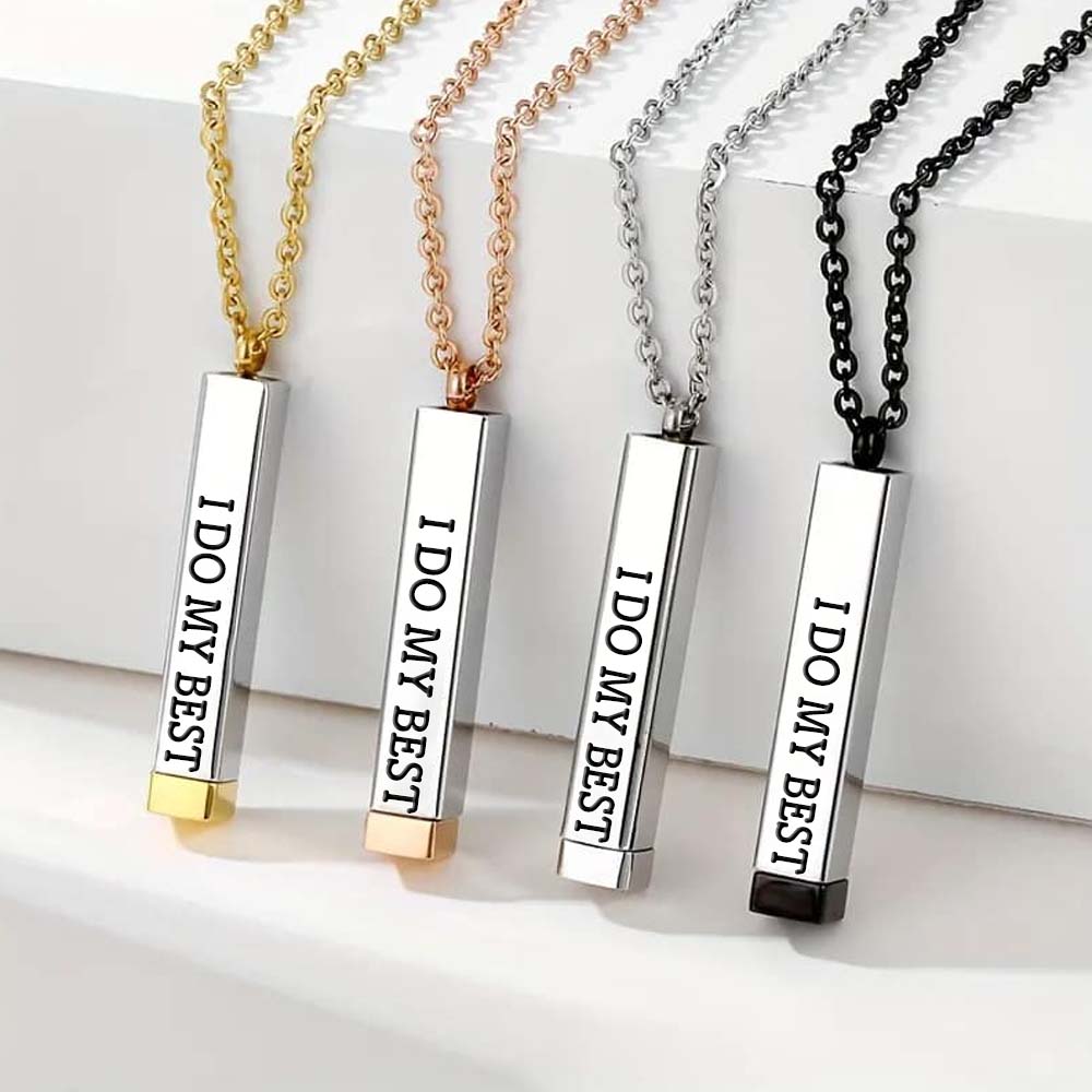 I Do My Best God Does The Rest Hidden Message Necklace-Jolura