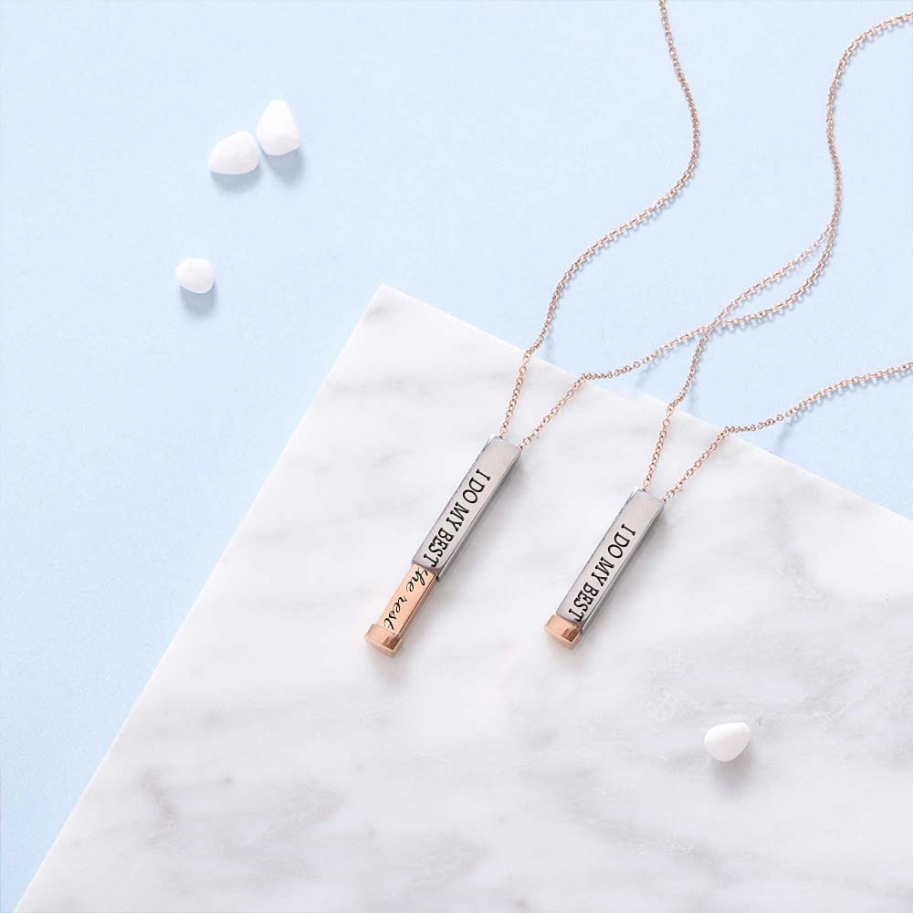 I Do My Best God Does The Rest Hidden Message Necklace-Jolura