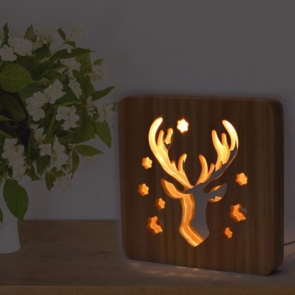 Elk Wooden Decorative Light-Jolura
