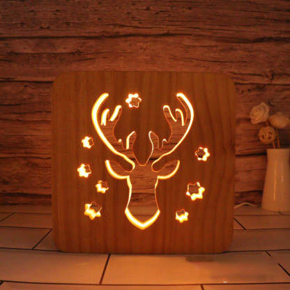 Elk Wooden Decorative Light-Jolura