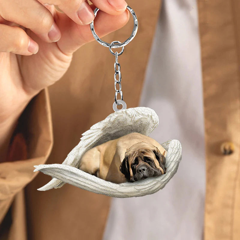 Sleeping Angel Acrylic Keychain English Mastiff SA059-Jolura
