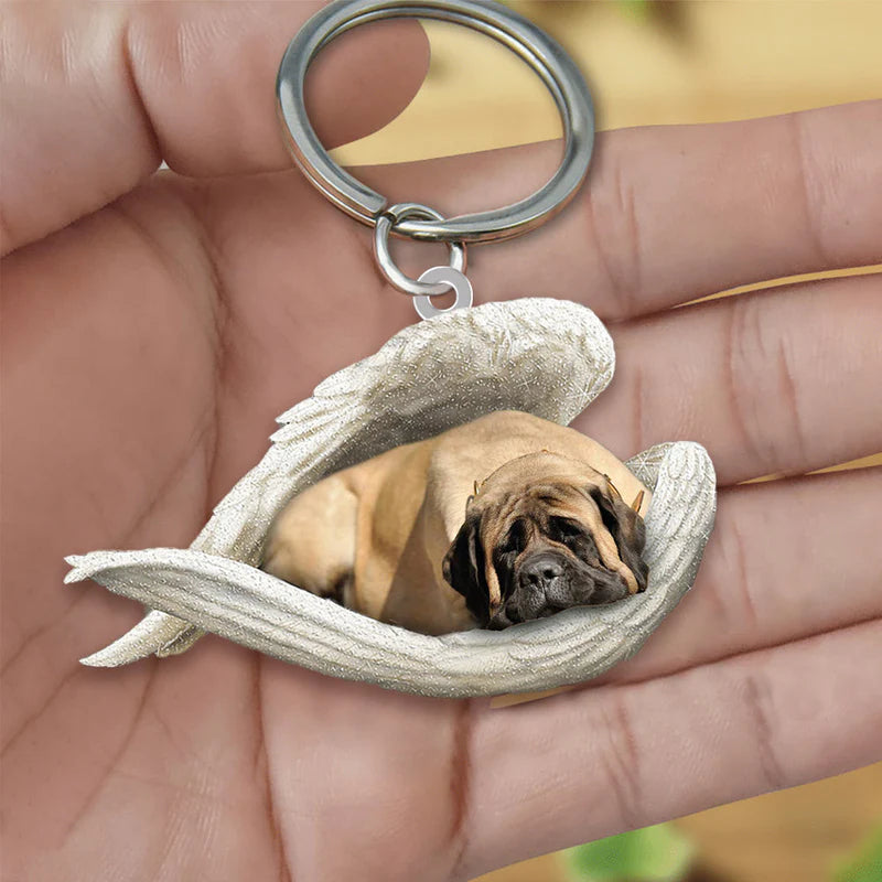 Sleeping Angel Acrylic Keychain English Mastiff SA059-Jolura