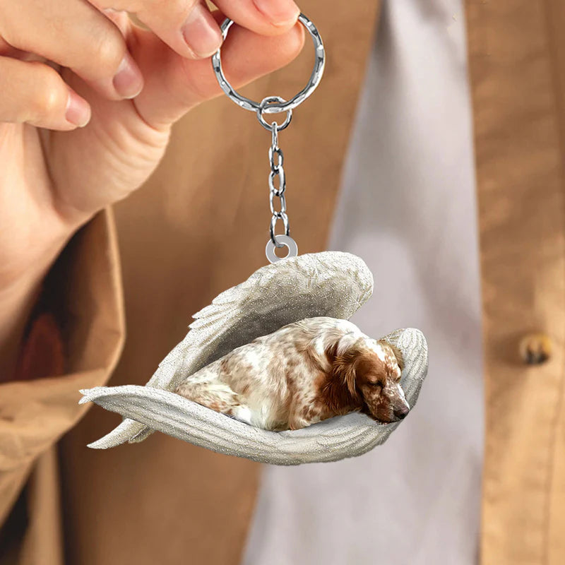 Sleeping Angel Acrylic Keychain English Setter SA086-Jolura