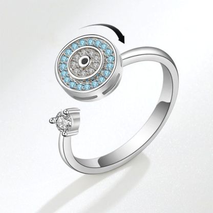 To My Daughter - Evil Eye Fidget Ring-Jolura