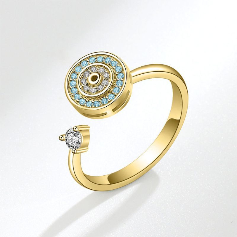 To My Daughter - Evil Eye Fidget Ring-Jolura