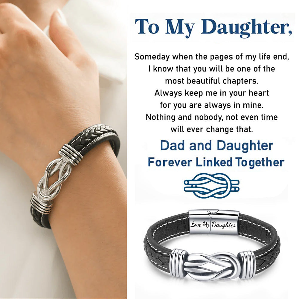 Forever Linked Together Braided Leather Bracelet🔗-Jolura