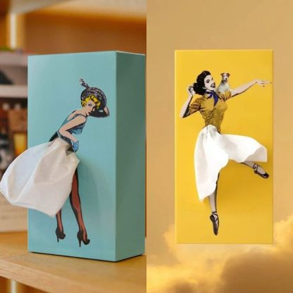 Flying Skirt Tissue Box-Jolura
