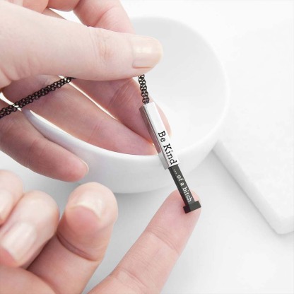 Be Kind...Of A Bi♥ch - Hidden Message Necklace-Jolura