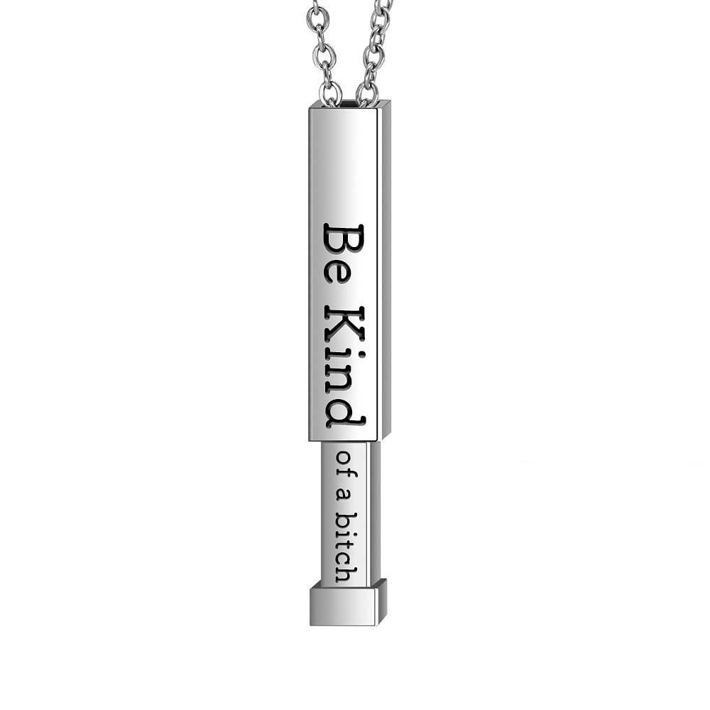 Be Kind...Of A Bi♥ch - Hidden Message Necklace-Jolura