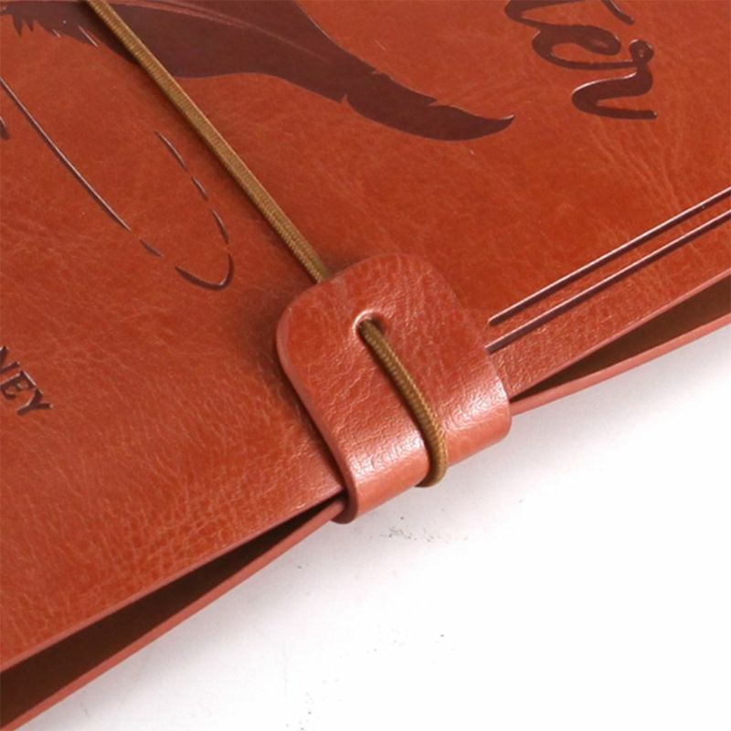 Grandpa To Granddaughter - Enjoy The Ride - Engraved Leather Journal Notebook-Jolura