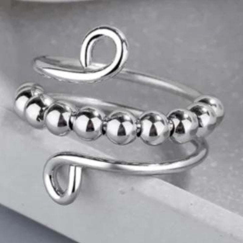 To Daughter - Drive Away Your Anxiety Circle Beads Fidget Ring-Jolura