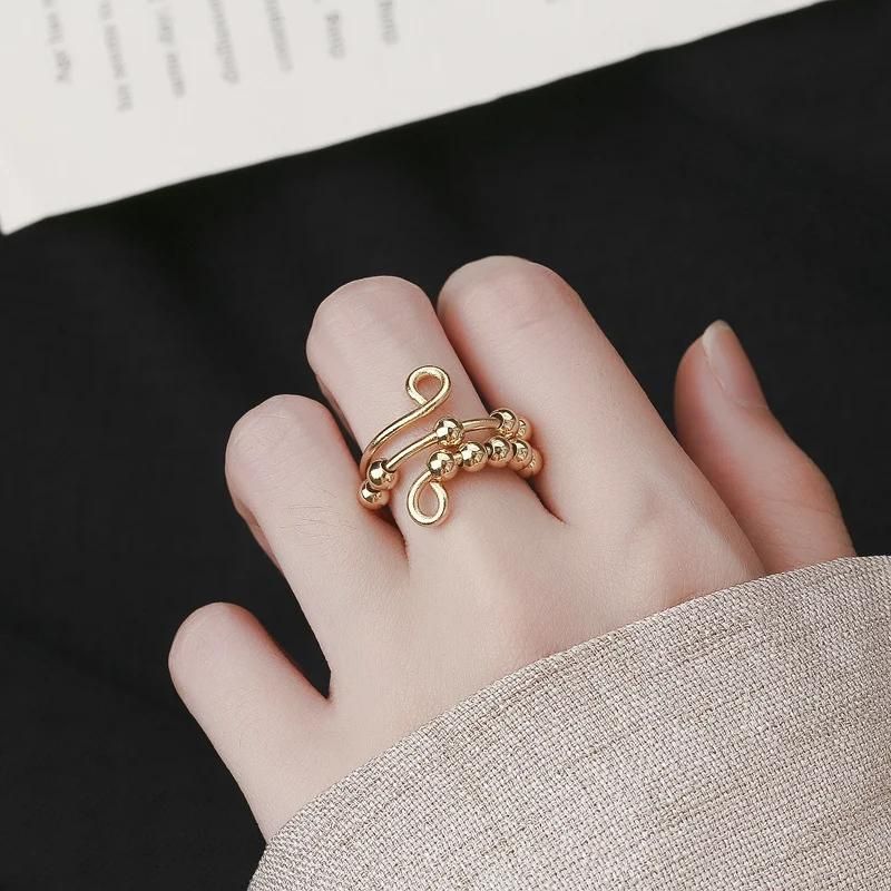 To Daughter - Drive Away Your Anxiety Circle Beads Fidget Ring-Jolura