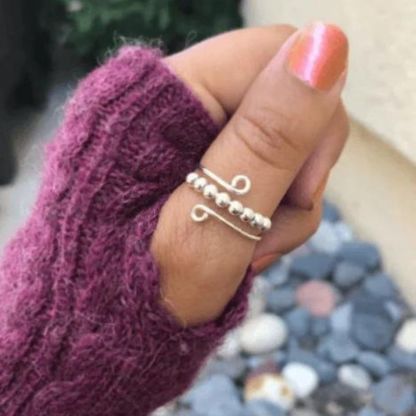 To Daughter - Drive Away Your Anxiety Circle Beads Fidget Ring-Jolura