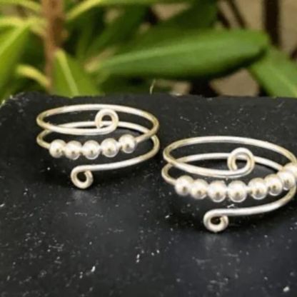 To Daughter - Drive Away Your Anxiety Circle Beads Fidget Ring-Jolura