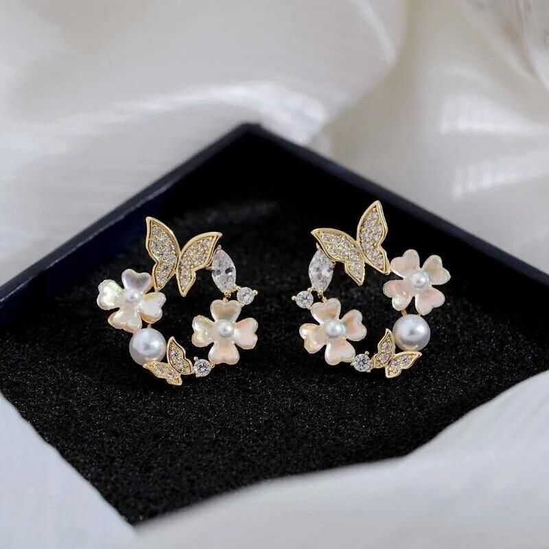 Floral Wreath Earrings-Jolura