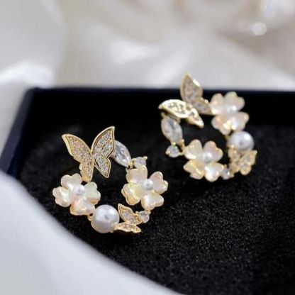 Floral Wreath Earrings-Jolura