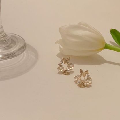 Floral Wreath Earrings-Jolura