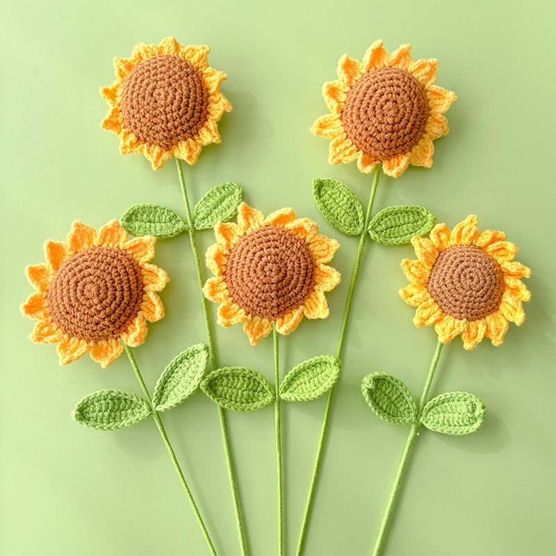 Handmade Knitted Décor Gift - Sunflower-Jolura