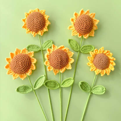Handmade Knitted Décor Gift - Sunflower-Jolura
