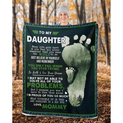 To My Daughter - From Mom - A324 - Premium Blanket-Jolura